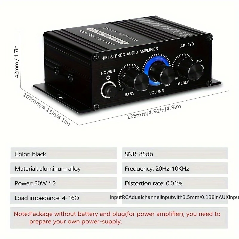 Amplificador de audio estéreo  - Audio Home Cinema reseña y precio