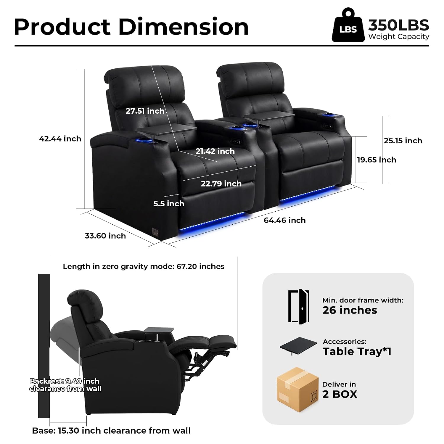Sillón reclinable para cine en - Home Cinema Chairs reseña y precio