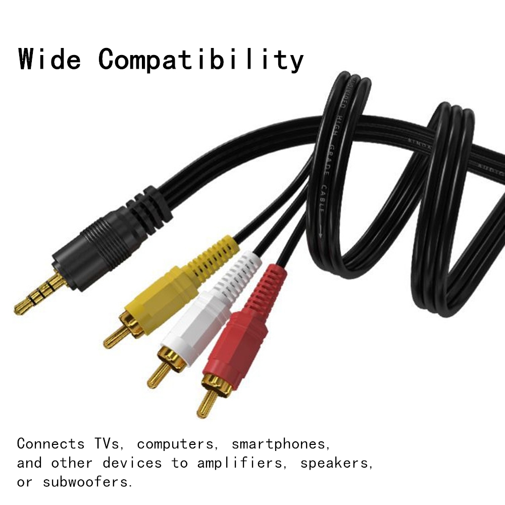 Cable de Audio y vídeo RCA de  - Home Cinema Tv reseña y precio