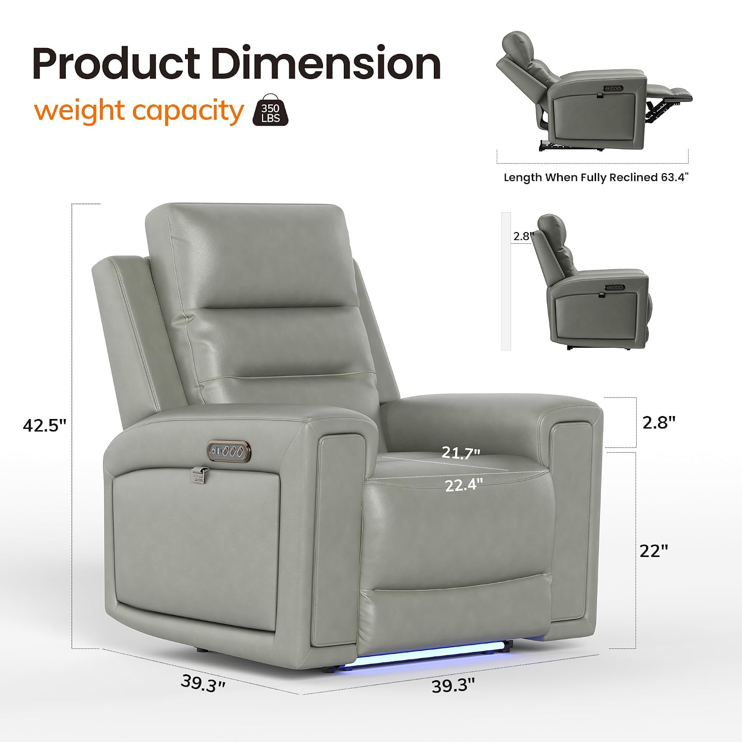 Sillón Reclinable Eléctrico de - Home Cinema Chairs reseña y precio