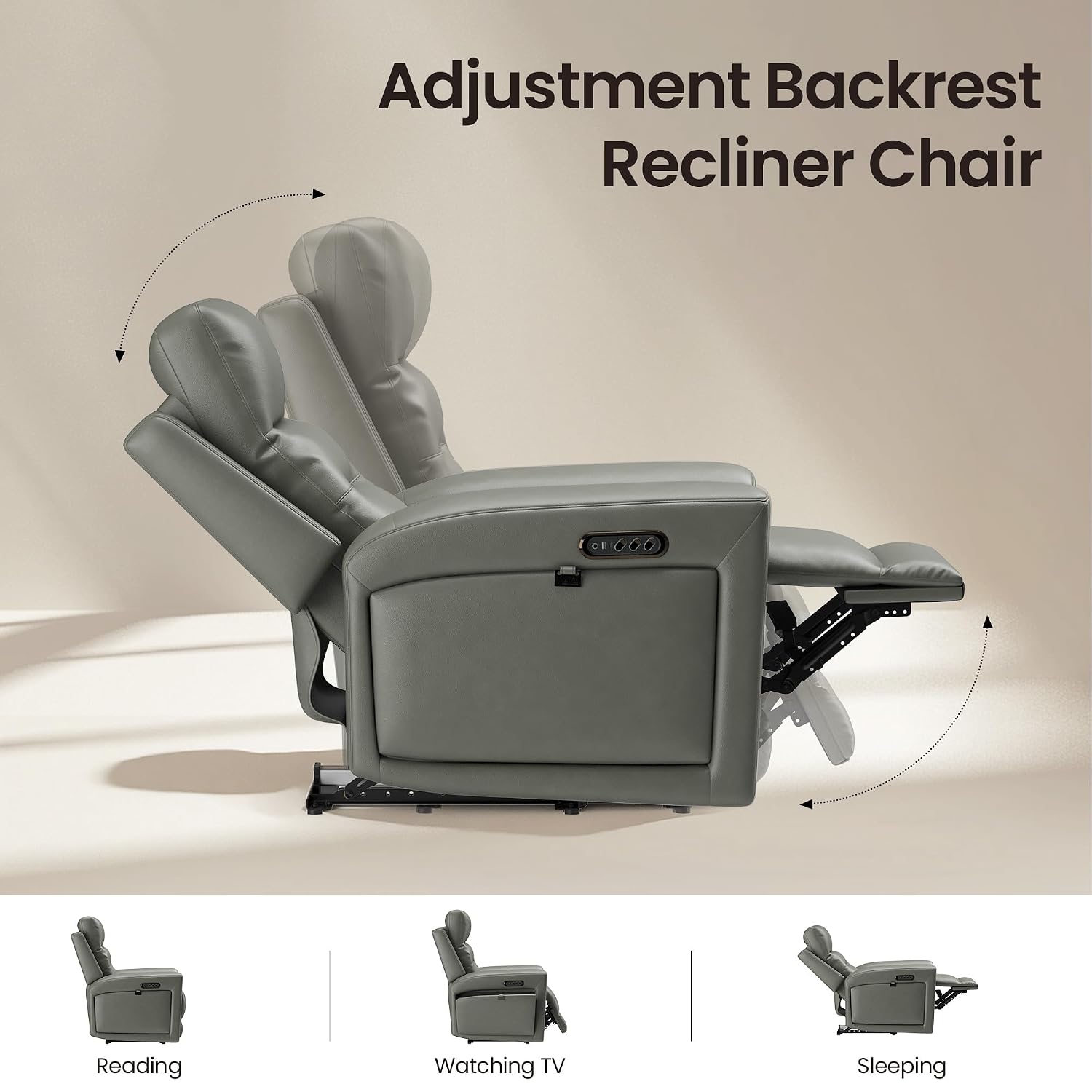 Sillón Reclinable Eléctrico de - Home Cinema Chairs reseña y precio